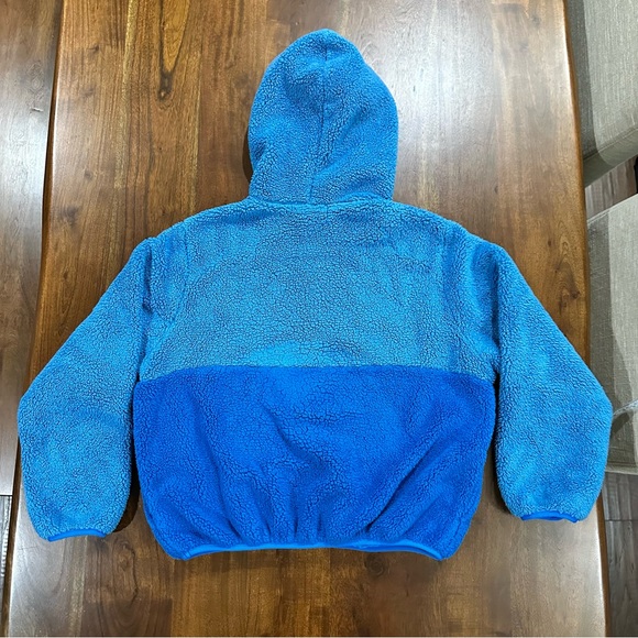 Aviator Nation Teddy Unisex Hooded Half Zip Color Block Jacket Size Small - Picture 3 of 10